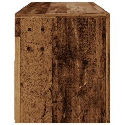 Berkfield Tv Cabinet With Led Lights Old Wood 120X35X40 Cm Engineered Wood - thumbnail 8