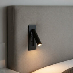 Ultra Beam Lighting Ultrabeam Black Recessed Wall Mounted Bedside Reading Light 3 Watt 3000K Warm White Led - thumbnail 3