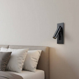 Ultra Beam Lighting Ultrabeam Black Recessed Wall Mounted Bedside Reading Light 3 Watt 3000K Warm White Led - thumbnail 4