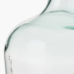 Pacific Lifestyle Medium Clear Recycled Glass Bottle Vase With Raffia Neck - thumbnail 5