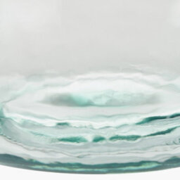 Pacific Lifestyle Medium Clear Recycled Glass Bottle Vase With Raffia Neck - thumbnail 6