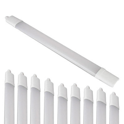 Pack Of 30 Bright Source 5Ft Led Batten Light Ip65 Cool White 4000K 24W 2400Lm Waterproof Integrated Led - image 1