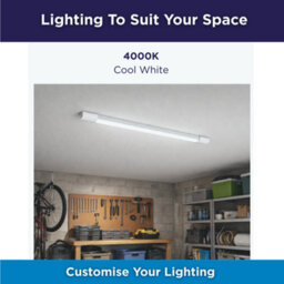 Pack Of 30 Bright Source 5Ft Led Batten Light Ip65 Cool White 4000K 24W 2400Lm Waterproof Integrated Led - thumbnail 2