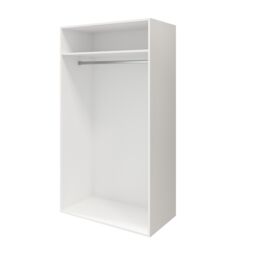 GoodHome Atomia Freestanding High Gloss White Particle Board Wardrobe (H)1875mm (W)1000mm (D)600mm - thumbnail 3