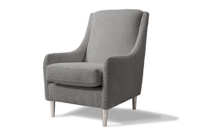 Modern Home Cassie Accent Chair - Steel & Silver - image 1