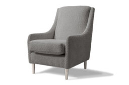 Modern Home Cassie Accent Chair - Steel & Silver - thumbnail 1