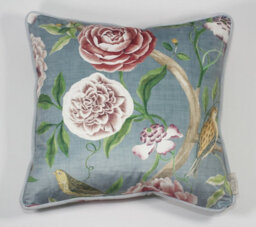 Esselle Home Chinoiserie Garden Slate Blue Cushion