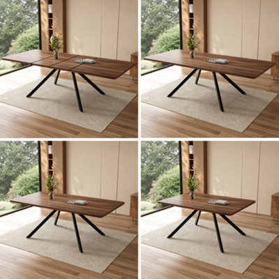 Matteo Extendable Dining Table - Walnut Effect, 160-240Cm - image 1