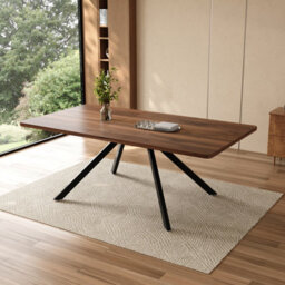 Matteo Extendable Dining Table - Walnut Effect, 160-240Cm - thumbnail 4