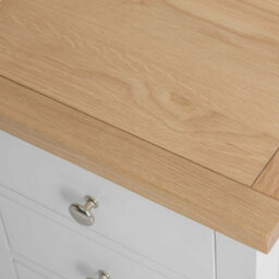 Farro Grey Bedside Table - Fully Assembled 3 Drawer Cabinet - By Roseland Furniture - thumbnail 5