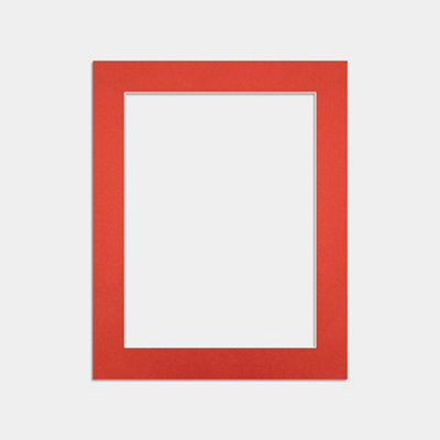 Ak Frames 10X8 Poppy Red Picture Mounts To Fit 8X6 Aperture Size - Mount Board Only (No Frame Included) - image 1
