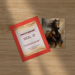 Ak Frames 10X8 Poppy Red Picture Mounts To Fit 8X6 Aperture Size - Mount Board Only (No Frame Included) - thumbnail 5