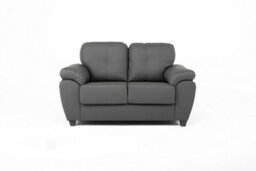 Lugo 3+2 Sofa Set Faux Leather Grey - thumbnail 3