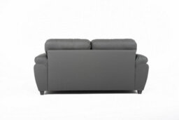 Lugo 3+2 Sofa Set Faux Leather Grey - thumbnail 6
