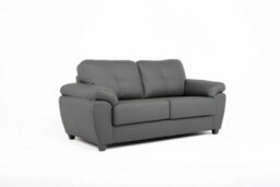 Lugo 3+2 Sofa Set Faux Leather Grey - thumbnail 4