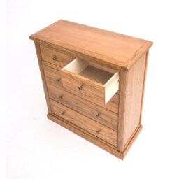 Cabinet Bits Salerno 5 Drawer Chest Of Drawers Brass Knob - thumbnail 4