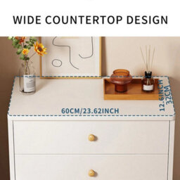 6 Drawer Wide Tall Chest Cabinet Large Storage Bedside Bedroom Furniture Unit - thumbnail 2