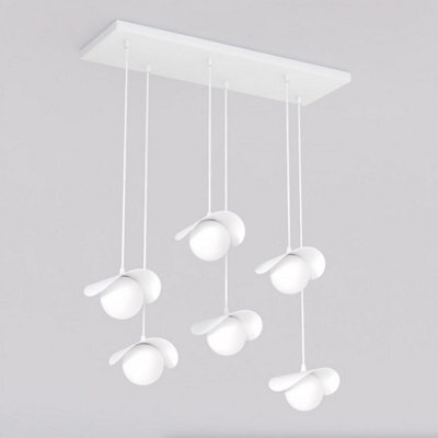 Emibig Lighting Emibig Ritual Pendant Lamp 6 X G9 White With White Shade - image 1