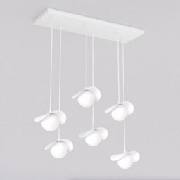 Emibig Lighting Emibig Ritual Pendant Lamp 6 X G9 White With White Shade - thumbnail 1
