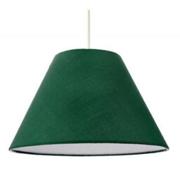 Happy Homewares 12 Forest Green Cotton Coolie Lampshade Suitable For Table Lamp Or Pendant - thumbnail 6