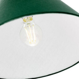 Happy Homewares 12 Forest Green Cotton Coolie Lampshade Suitable For Table Lamp Or Pendant - thumbnail 3