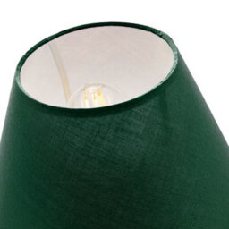Happy Homewares 12 Forest Green Cotton Coolie Lampshade Suitable For Table Lamp Or Pendant - thumbnail 5