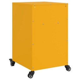 Berkfield Bedside Cabinets 2 Pcs Mustard Yellow 36X39X59 Cm Steel - thumbnail 8