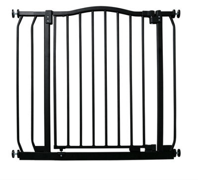Bettacare Curved Top Dog Gate, 80Cm - 89Cm, Matt Black, Pressure Fit Pet Gate For Dog And Puppy, Pet And Dog Barrier - image 1