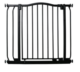Bettacare Curved Top Dog Gate, 80Cm - 89Cm, Matt Black, Pressure Fit Pet Gate For Dog And Puppy, Pet And Dog Barrier - thumbnail 1