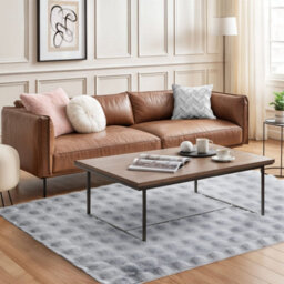 Deluxe Faux Fur Rug In Silver Grey - thumbnail 3