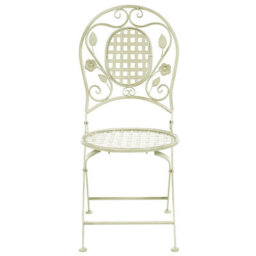 Beliani Provence Garden Bistro Set - Foldable Light Green Iron, 2-Seater - thumbnail 6