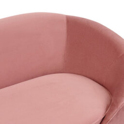 Beliani Sofa 2 Seater Savar Velvet Pink - thumbnail 6