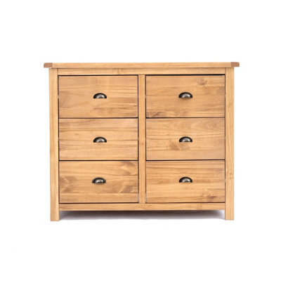 Cabinet Bits Lugo 6 Drawer Chest Of Drawers Brass Cup Handle - image 1