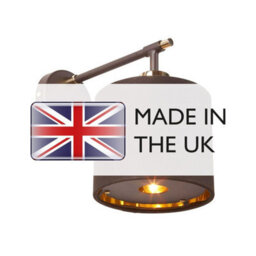Luminosa Lighting Elstead Balance 1 Light Indoor Dome Wall Light Brown, Polished Brass, E27 - thumbnail 4