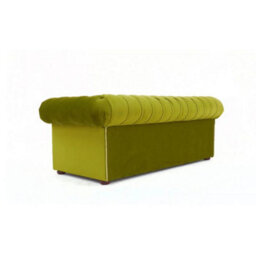 Chesterfield 3 Seater Malta Grass Green Real Velvet Fabric Sofa In Classic Style - thumbnail 8