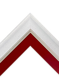 Frames By Post Scandi White Speckled Frame With Red Mount For Image Size 20 X 16 Inch - thumbnail 5