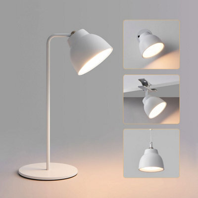 Harper Living 4 In 1 Rechargeable Table Lamp, Led Desk Lamp With Touch Control,multifunctional Dimmable Bedside Wall Light-White - image 1