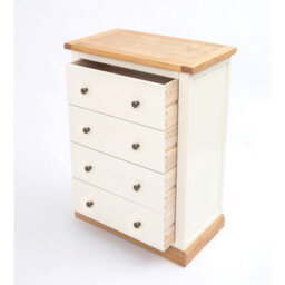 Cabinet Bits Trevi 4 Drawer Chest Of Drawers Brass Knob - thumbnail 4