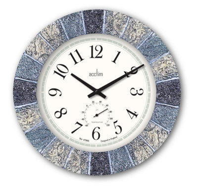 Acctim 22427 Bowfell Slate Effect Indoor/outdoor Wall Clock - image 1