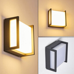 CGC Lighting Cgc Dark Grey Square Led Outdoor Garden Porch Wall Light - thumbnail 4