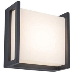 CGC Lighting Cgc Dark Grey Square Led Outdoor Garden Porch Wall Light - thumbnail 3