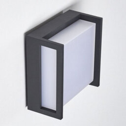 CGC Lighting Cgc Dark Grey Square Led Outdoor Garden Porch Wall Light - thumbnail 2