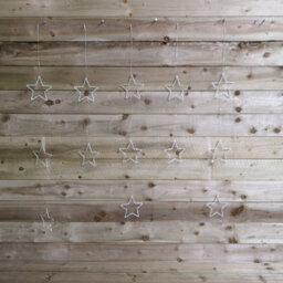 Samuel Alexander 1.3M X 1.2M Light Up Twinkling Star Christmas Curtain Light With White Mix Leds - thumbnail 7