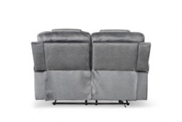 Chenille Fabric Grey 2 Seater Electric Recliner Sofa Ravenna - thumbnail 3