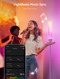 Lepro O1 Ai Smart Floor Lamp, Music Sync, Rgb & Warm To Cool White, Works With Alexa & Google Assistant, Bluetooth Or 2.4Ghz Wifi - thumbnail 6