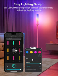 Lepro O1 Ai Smart Floor Lamp, Music Sync, Rgb & Warm To Cool White, Works With Alexa & Google Assistant, Bluetooth Or 2.4Ghz Wifi - thumbnail 5