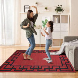 Ameha Printed Rug Soft Carpet Area For Living Room Bedroom Modern Lexi Area 120X170 Cm Greek Key / Meander Pattern - thumbnail 8