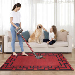 Ameha Printed Rug Soft Carpet Area For Living Room Bedroom Modern Lexi Area 120X170 Cm Greek Key / Meander Pattern - thumbnail 2