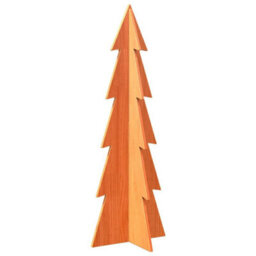 Berkfield Versatile Wooden Christmas Tree For Decoration Wax Brown 112 Cm Solid Wood Pine