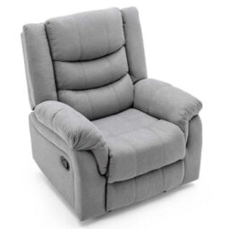 More4Homes Seattle Manual Fabric Recliner Chair Grey - thumbnail 2